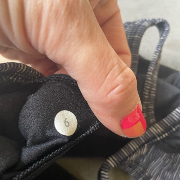 Lululemon - No Limits Tank Wee Are From Space, Black and mini stripe pattern, 6 - Picture 5 of 5